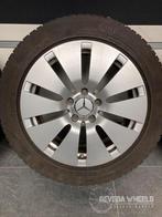 17'' originele Mercedes C W205 velgen + winterbanden 5x112, Auto-onderdelen, Banden en Velgen, 17 inch, Banden en Velgen, Gebruikt