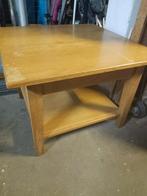 Blank eiken salontafel., Huis en Inrichting, Tafels | Salontafels, Ophalen, Gebruikt, 100 tot 150 cm, 50 tot 100 cm