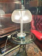 Temde vintage designlamp jaren 70 tafellamp, Huis en Inrichting, Lampen | Tafellampen, Ophalen, Gebruikt, Glas, Minder dan 50 cm