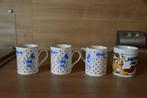 4 stenen mugs Walt-Disney, Ophalen of Verzenden, Mickey Mouse, Zo goed als nieuw, Servies