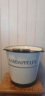 Creme geemailleerde aardappel emmer, Ophalen of Verzenden