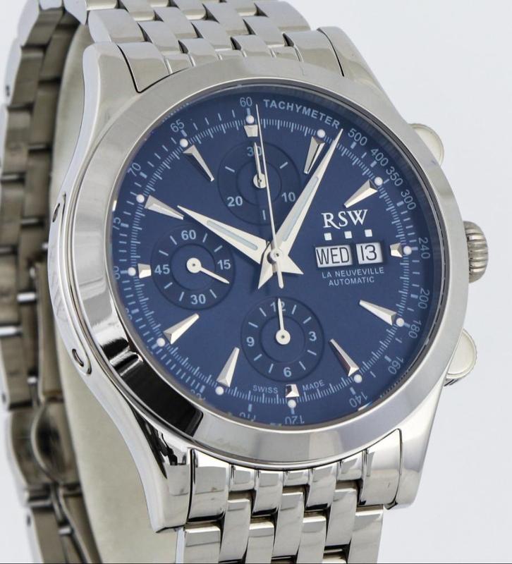 RSW La Neuveville Valjoux - RSWA129-SS-9 Automatic Watch, Sieraden, Tassen en Uiterlijk, Horloges | Heren, Nieuw, Polshorloge
