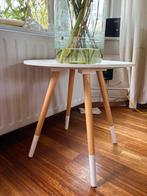 Leuk bijzettafeltje Nijhof - Opknapper!, Huis en Inrichting, Tafels | Sidetables, Ophalen, Gebruikt, Rond, Minder dan 50 cm