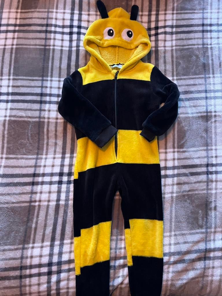 Leuke bijen onesie maat 98/104, Kinderen en Baby's, Carnavalskleding en Verkleedspullen, Ophalen, Zo goed als nieuw, 104 of kleiner