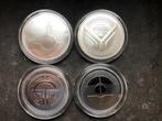 DUNE - 4 x the houses of Dune - setje 4 x 1 oz silver, Ophalen of Verzenden, Zilver