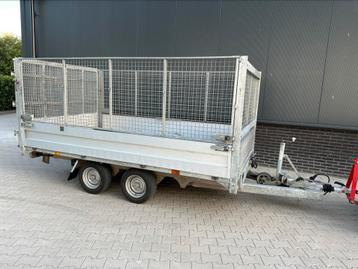 Twintrailer TT35-35 3500kg met loofrekken. beschikbaar voor biedingen