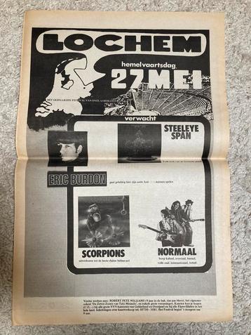 Paginagrote A3 advertentie LOCHEM POP 1976 oa NORMAAL beschikbaar voor biedingen