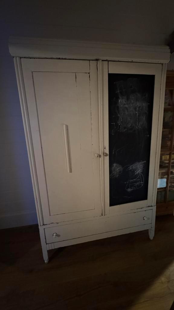 Eiken voorraad Kledingkast volledig demontabel vintage retro, Huis en Inrichting, Kasten | Kledingkasten, Zo goed als nieuw, 200 cm of meer