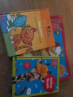 Letterdoos en boekjes maan roos vis, Ophalen of Verzenden, Zo goed als nieuw, Taal en Lezen