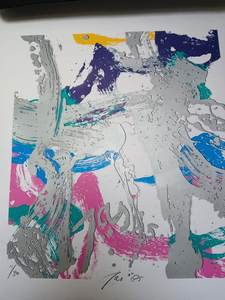 J.A. Smit Zeefdruk '85 - 80x60cm, Antiek en Kunst, Kunst | Litho's en Zeefdrukken, Ophalen