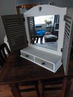 Kaptafel met spiegel en lades, Ophalen, Minder dan 50 cm, Gebruikt, Landelijk