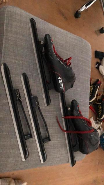 Viking zilver klap schaatsen met extra ijzer set beschikbaar voor biedingen