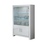 BUFFETKASTEN Hoogglans wit marmer SALE!, Huis en Inrichting, Nieuw, Glas, 25 tot 50 cm, Ophalen of Verzenden