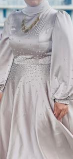 Elegante Abiye Avondjurk - Maat 44, Kleding | Dames, Jurken, Beige, Maat 42/44 (L), Ophalen of Verzenden, Zo goed als nieuw