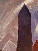 Gouache verf op papier stijl Harrie Gerritz, Antiek en Kunst, Verzenden