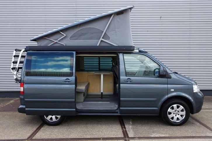 VW T5 California camper - originele Volkswagen California, Caravans en Kamperen, Campers, Particulier, tot en met 4, Buscamper of Camperbus