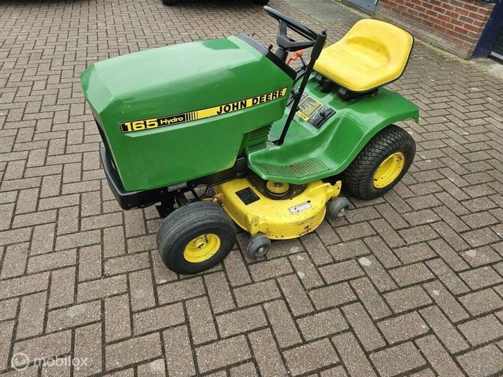 Zitmaaier  johndeere  165 hydro  kawasaki, Tuin en Terras, Zitmaaiers, Gebruikt, Elektrische starter, Mulchfunctie, Ophalen
