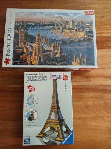 2 nieuwe puzzels nog in verpakking  beschikbaar voor biedingen