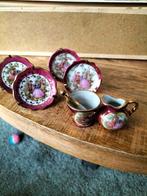 4 bordjes, vijzel ,en melkkan van limoge, Antiek en Kunst, Antiek | Servies compleet, Ophalen