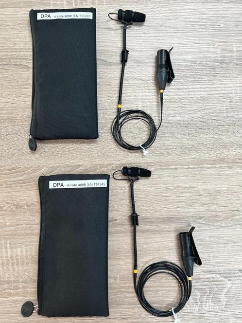 2 x DPA 4099 DPA4099 Lo-Sense (High SPL) instrumentmicrofoon, Muziek en Instrumenten, Microfoons, Gebruikt, Instrumentmicrofoon