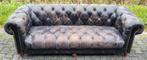 Vintage Chesterfield sofa / zetel vol leer + BEZORGING, Ophalen of Verzenden