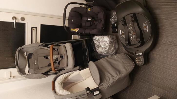 Nuna mixx next, 3 in 1, grijs, Kinderen en Baby's, Kinderwagens en Combinaties, Zo goed als nieuw, Combiwagen, Overige merken
