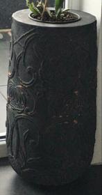 Grote 57cm terracotta canon dikke bloempot vaas 3D bloemenmo, 40 tot 70 cm, 25 tot 40 cm, Binnen, Terracotta