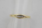 14 karaat gouden ring met Diamanten 1089-G, 18 tot 19, Eu, Gebruikt, Eu