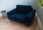 Blauwe loveseat, Huis en Inrichting, Ophalen, Hout, Minder dan 75 cm, Zo goed als nieuw