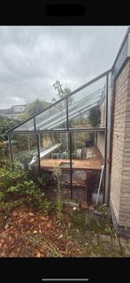 kas te koop zelf demonteren., Ophalen, Glas, Zo goed als nieuw, Aluminium