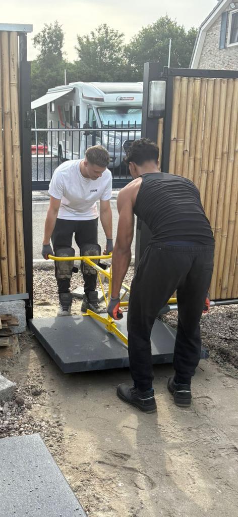 Stenenklem tot 1, 1  meter en 150 kg.met 2 man goed te doen, Doe-het-zelf en Verbouw, Tegels, Vloertegels, 60 cm of meer, 10 m² of meer