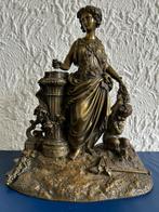 Bronzen Beeld 'Vrouw met Kind', Antiek en Kunst, Ophalen, Brons