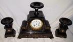 antiek zwart marmeren klokstel, Antiek en Kunst, Ophalen