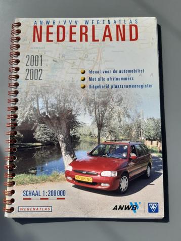 ANWB Wegenatlas Nederland, 1:200.000, 2001, € 4,= beschikbaar voor biedingen