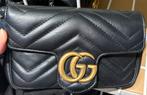 €1400 Gucci GG Marmont Flap small, Ophalen of Verzenden, Gebruikt, Zwart, Schoudertasje