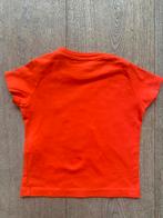 KENZO shirt oranjerood met giraffe maat 74, KENZO, Shirtje of Longsleeve, Jongetje, Zo goed als nieuw