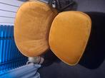 VELVET FAUTEUIL OKER GEEL WOOOD., Huis en Inrichting, Banken | Sofa's en Chaises Longues, Ophalen, Eenpersoons, 75 tot 100 cm