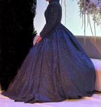 Henna jurk / baljurk, Ophalen, Zo goed als nieuw, Blauw, Trouwjurk