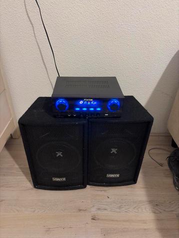 Vonyx Disco Speaker met Fenton Versterker subwoofer beschikbaar voor biedingen