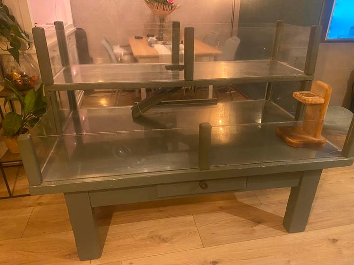 Zelf gemaakte Cavia kooi met toebehoren., Dieren en Toebehoren, Knaagdieren en Konijnen | Hokken en Kooien, Gebruikt, Kooi, 60 tot 90 cm