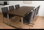 Eettafel van goossens en eetstoelen richmond, Huis en Inrichting, Tafels | Eettafels, Ophalen, 200 cm of meer, 50 tot 100 cm, Zo goed als nieuw