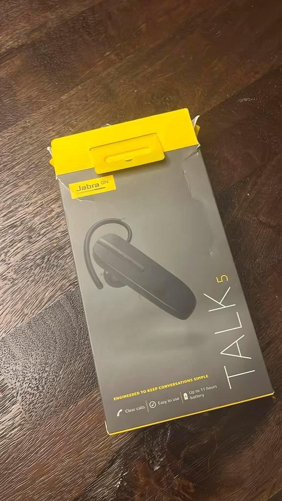 Jabra Talk 5 nieuw in doos, Audio, Tv en Foto, Koptelefoons, Zo goed als nieuw, Overige merken, Draadloos, Bluetooth, Ophalen of Verzenden