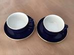 2  kobalt blauw. kop en schotels .Mittereich  germany, Ophalen of Verzenden
