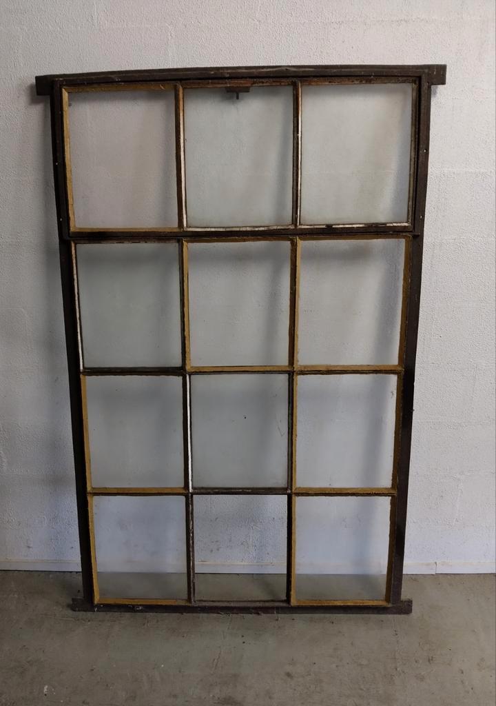 Industrieel XXL gietijzeren fabrieksraam stalraam, Doe-het-zelf en Verbouw, Glas en Ramen, Ophalen