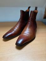 Santoni laarsjes chelsea boots cognac maat 9 43 43,5, Kleding | Heren, Schoenen, Bruin, Verzenden, Boots, Santoni
