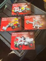 4 bouwdoosjes metal construction, Kinderen en Baby's, Speelgoed | Educatief en Creatief, Ophalen of Verzenden, Zo goed als nieuw