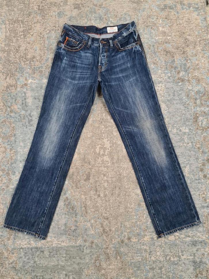 Hugo Boss HB31 W32 L34 Straight 100% katoen Bronno3234 Blauw, Kleding | Heren, Spijkerbroeken en Jeans, Zo goed als nieuw, W32 (confectie 46) of kleiner