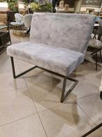 Nieuwe eetkamerbank 90cm adore velvet grijs klein model €295, Ophalen, Twee, ., Nieuw