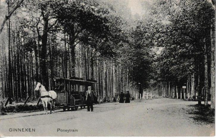 GINNEKEN - PONEYTRAM, Verzamelen, Ansichtkaarten | Themakaarten, Gelopen, Voor 1920, Voertuig, Ophalen of Verzenden