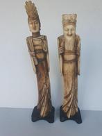 Chinese keizer en keizerin - been - 29 cm hoog, Antiek en Kunst, Ophalen of Verzenden